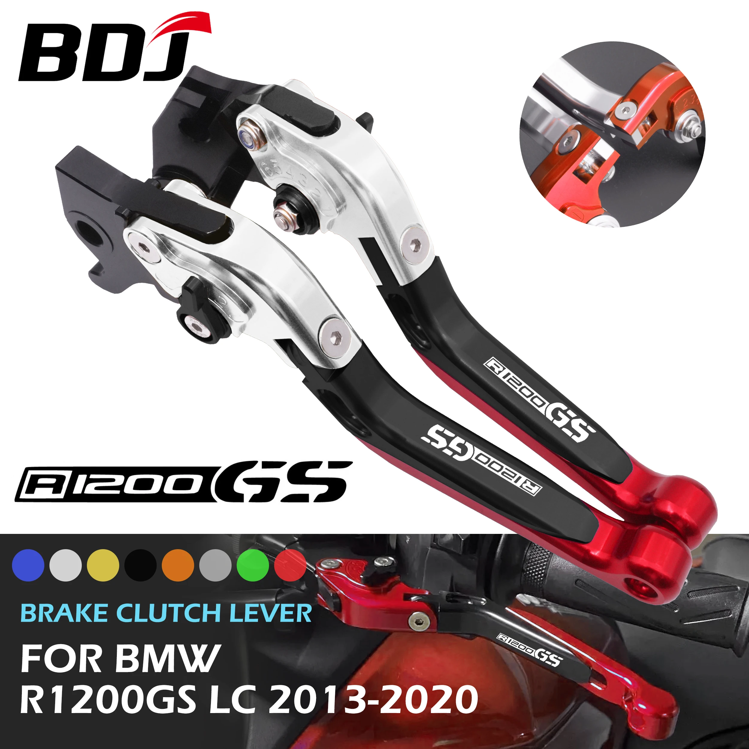 

BDJ R1200GS LC 2020 CNC Brake Clutch Lever Set Motorcycle Brake Lever Adjustable Folding Lever For BMW R1200 GS LC 2013-2020