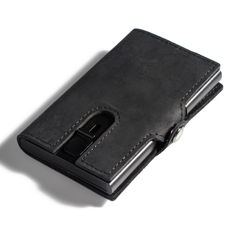 

RFID Protection Metal Men Wallet Mulitifunction Security Credit Card Holder Purse Large Capacity Card Case Small Money Bag