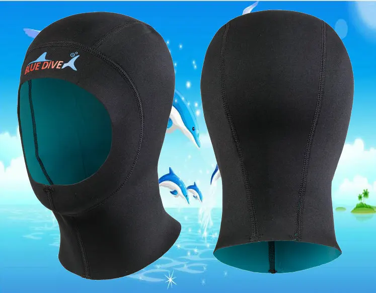 Ultrathin 1mm Neoprene Scuba Dive Cap Hood Equipment Snorkeling Hat Underwater Keeping Winter Swim Warm Wetsuit Protect Hair