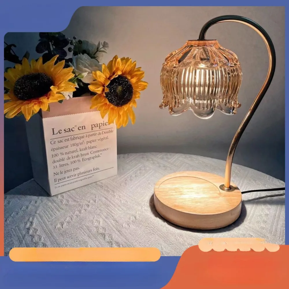 

Marble Style Aroma Diffuser Candle Warmer Smokeless Temperature Adjustable Wax Melter for Home Bedroom Night Light Gift