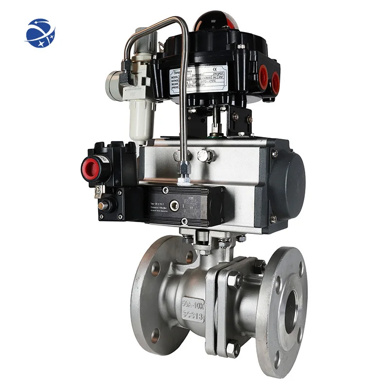 Japanese Standard Ball Valve High Temperature Steam Pneumatic Actuator Control Pneumatic Flange Ball Valve