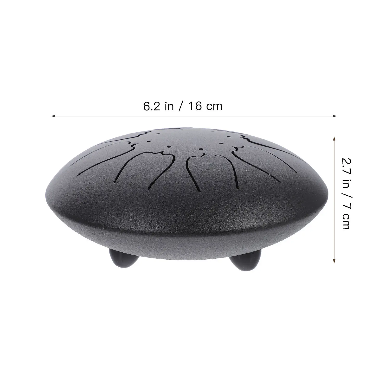 1Set Professional 8-Tone Tongue Drum Portable 6-Inch Ethereal Drum for Music Education Yoga Meditation with