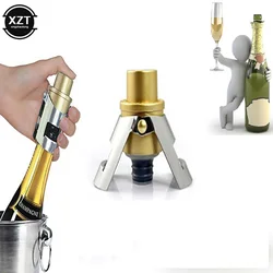 New Vacuum Champagne Stopper with Pressure Pump Keep Fizz Bubbly Prosecco Cava Sparkling Wine Bottle Plugs Sealer Silicone Caps