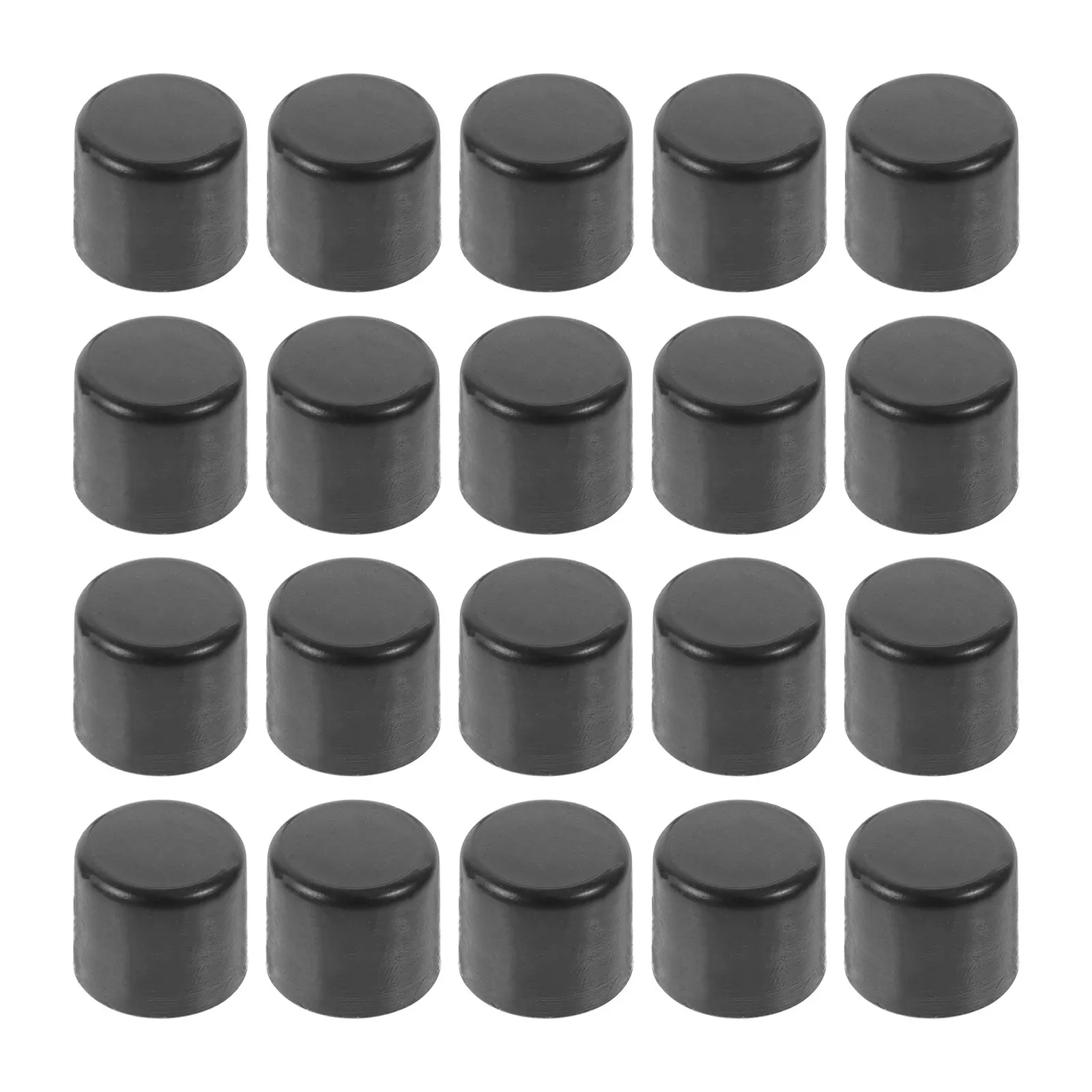 20pcs Foosball End Caps Universal Plastic Safety Caps For Standard Foosball Tables Replacement Protective Rod Covers Table
