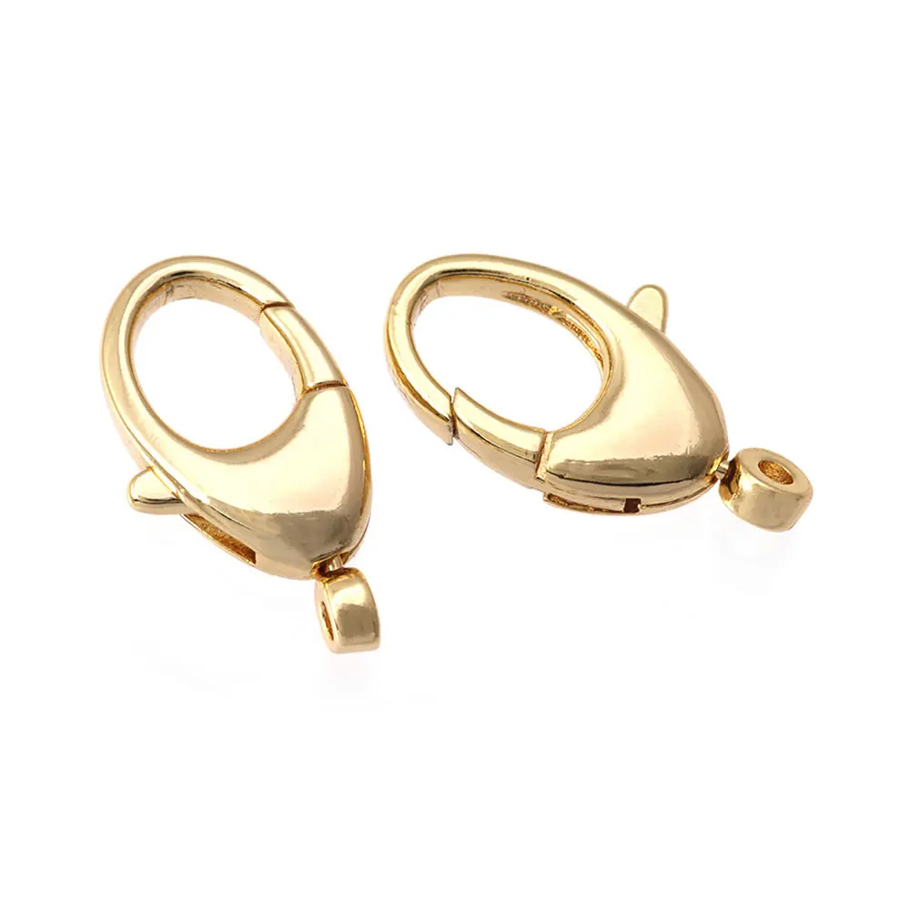 18K الذهب اللون النحاس للتدوير جراد البحر المشابك ربط المشابك مجوهرات القلائد أساور صنع Findings بها بنفسك النتائج اكسسوارات