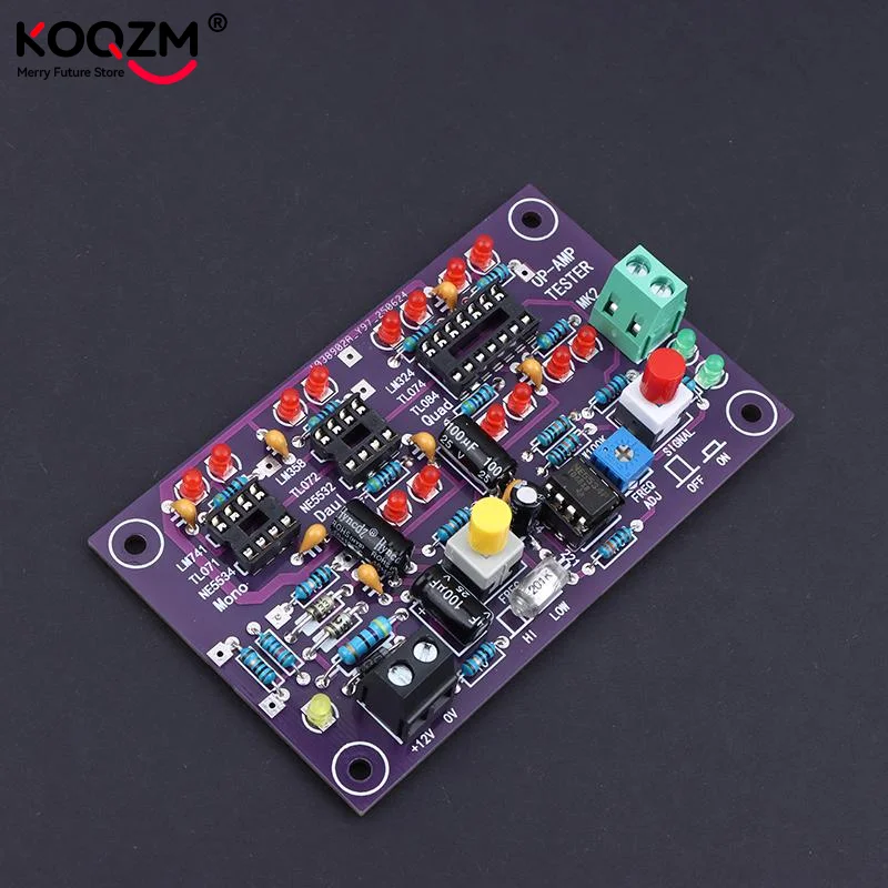 

Тестер операционных усилителей T2 (OP AMP) для одноканальных, моноканальных, двухканальных, четырехканальных микросхем OPAMP: высокоскоростной, низкоскоростной, различающий модуль-плата