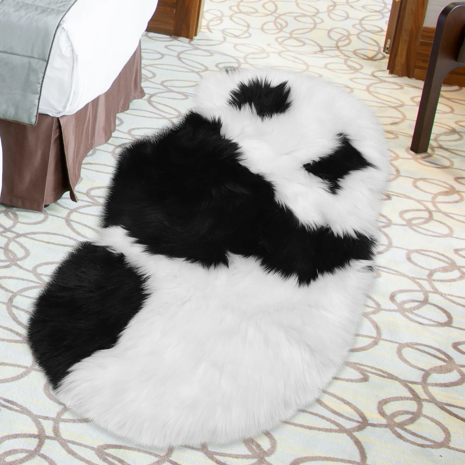 الشمال الباندا السجاد الكلمة حصيرة الديكور الحديث عدم الانزلاق غرفة المعيشة البساط سهلة التنظيف هدية عيد ميلاد