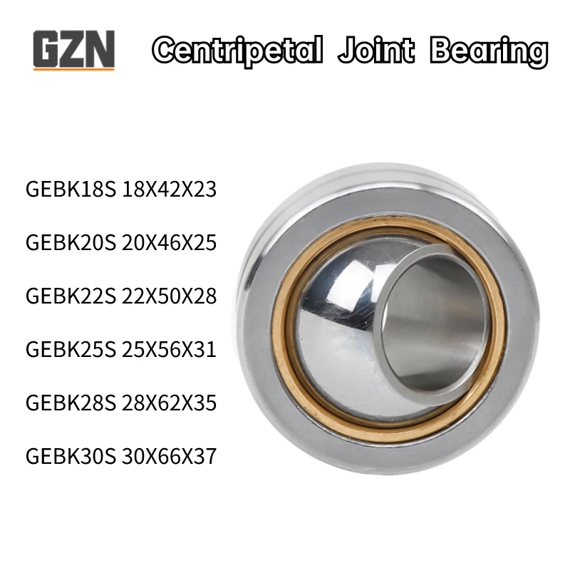 

1PCS Radial Joint Bearing with Copper Ring PB GEBK 18 20 22 25 30 S 18X42X23 20X46X25 25X56X31 30x66x37 MM