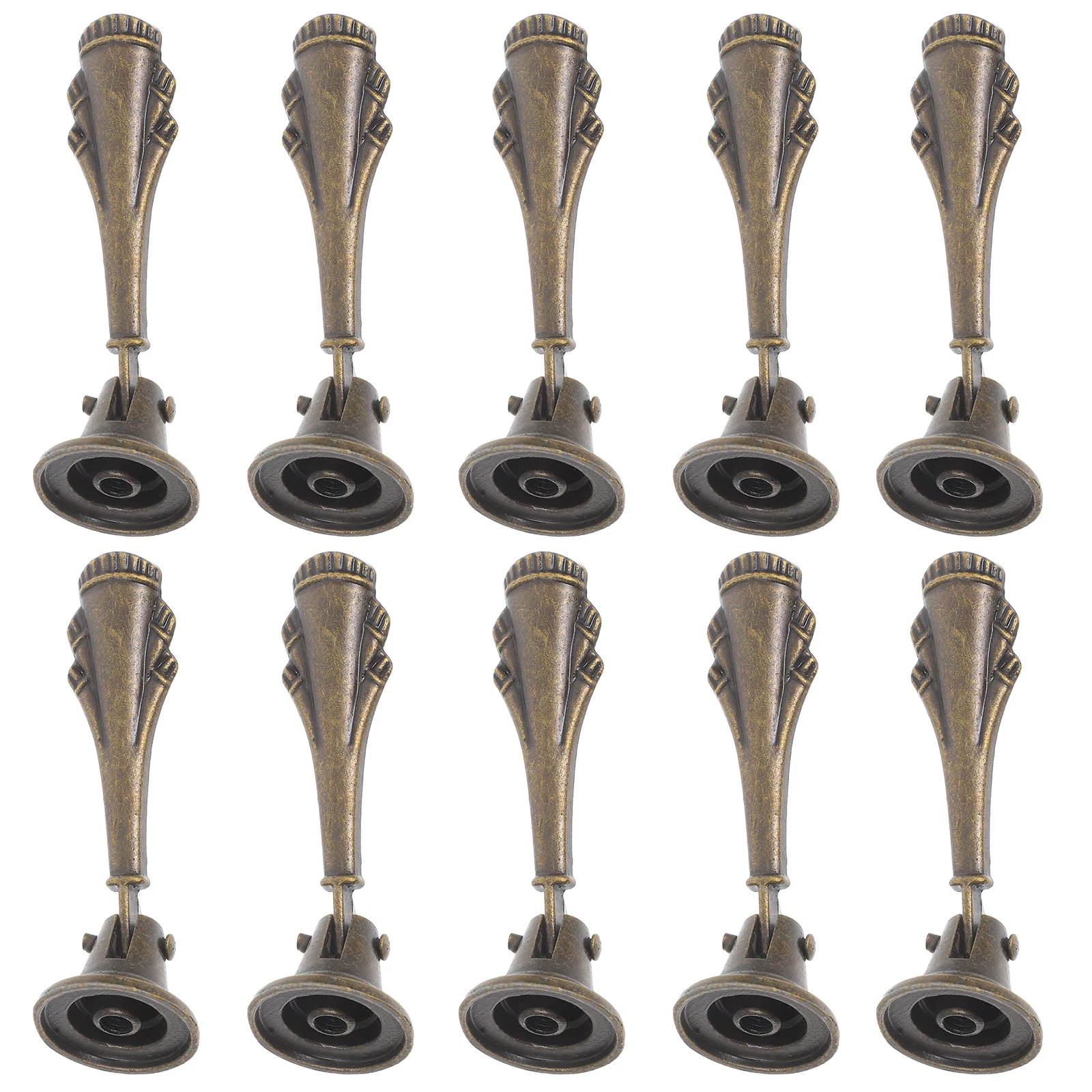 

10pcs Vintage Drawer Pull Handles Single Hole Teardrop Zinc Alloy Bronze Knobs For Cabinet Kitchen Bathroom Furniture Hardware