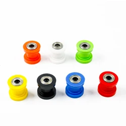 8/10mm Motorcycle Drive Chain Guard Roller Bearing for Enduro Off on Road Bike Cycling ATV Dirt Pit Bike Pulley Slider Motocross