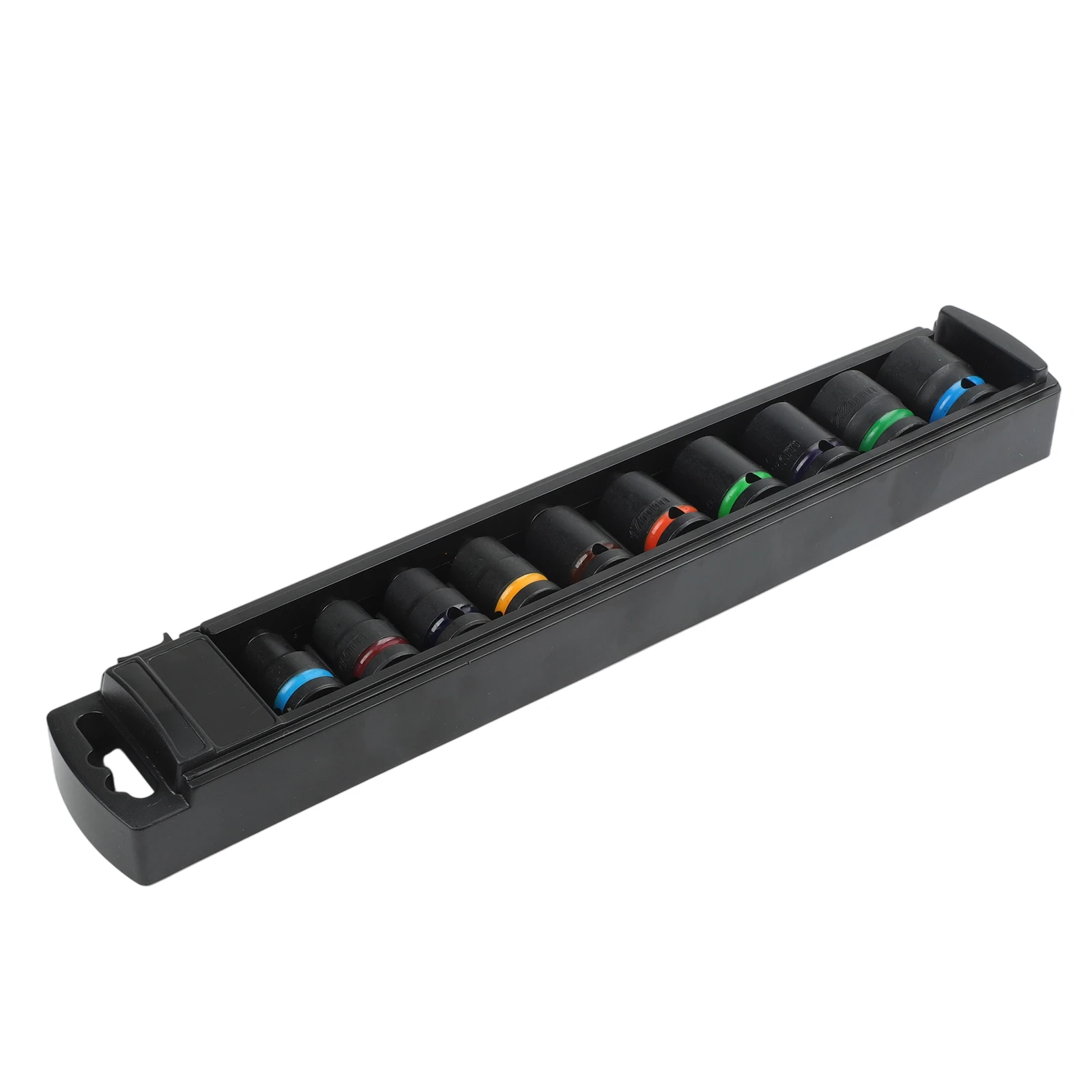 10PCS 10-24mm Long and Short Sleeve For Impact Sockets for 1/2in Drive with Thick Wall Construction and Color Coding