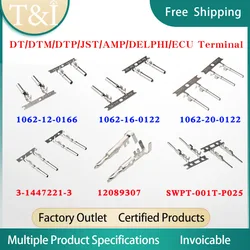 100/500/1000/5000 PCS DT/DTM/DTP/JST/AMP/DELPHI/ECU DEUTSCH Connector Male female Terminals 3-1447221-3 1060-12-0166  770520-1