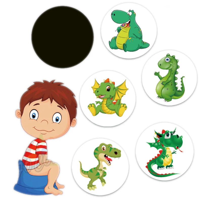 Color Changing Toilet Sticker Thermochromic Toilet Sticker Urinal Training Waterproof Color Changing Sticker For Kid Potty