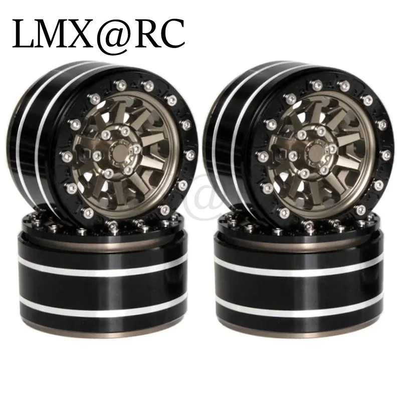 4 stuks Metalen 1.9 "Beadlock Velg Wielnaaf voor 1/10 RC Crawler Auto Axiale SCX10 Pro Traxxas TRX4 RC4WD D90 Redcat Gen8 Upgrade