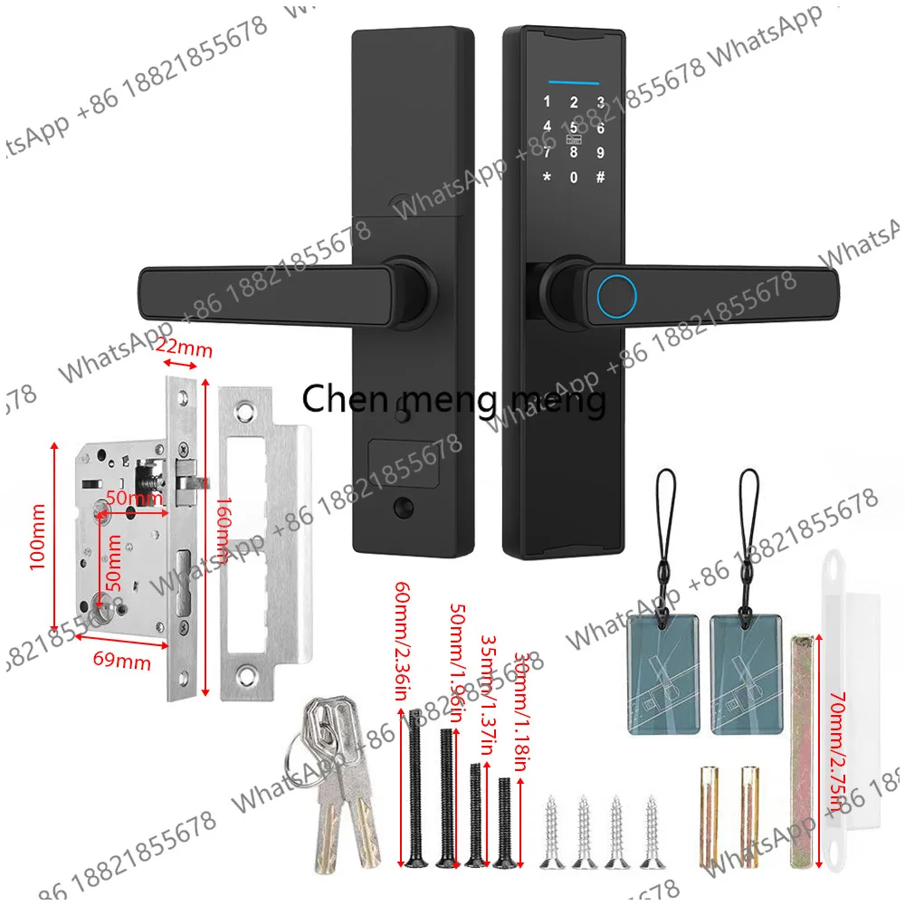 Smart Lock Fingerprint Keypad Door Lock with Handle Fingerprint Electronic Deadbolt Door Lock Smart Door