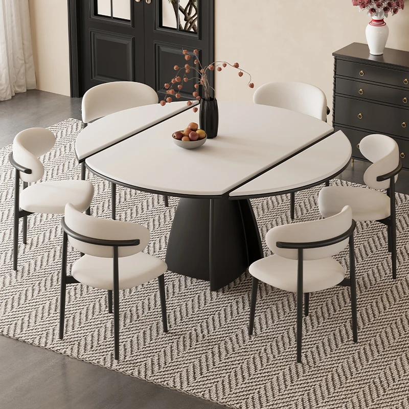 

Nordic Extenable Dining Table Legs Folding Round Room Sets Dining Table Minimalist Kitchen Conjuntos De Sala De Jantar Furniture