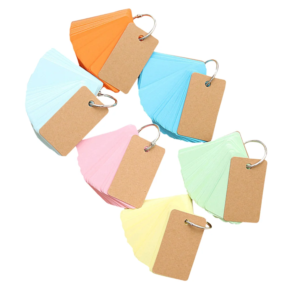 6 Pcs Refillable Notepad Portable Notepads Automatic Random Color Ring Notes Small Size