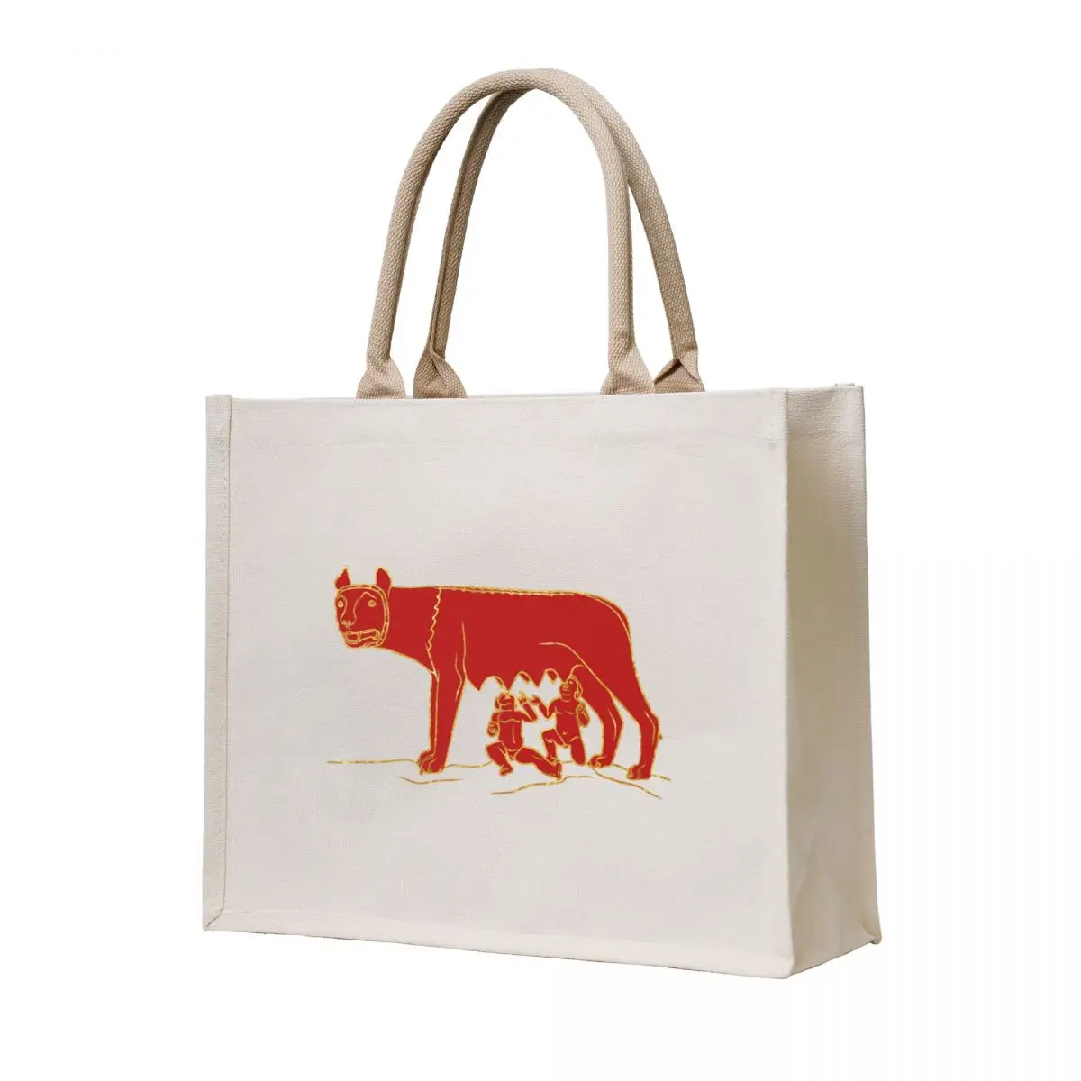 

Romulus and Remus suckled by the she wolf (2) Tote Bag cute pouch bag bags woman 2025 women bag