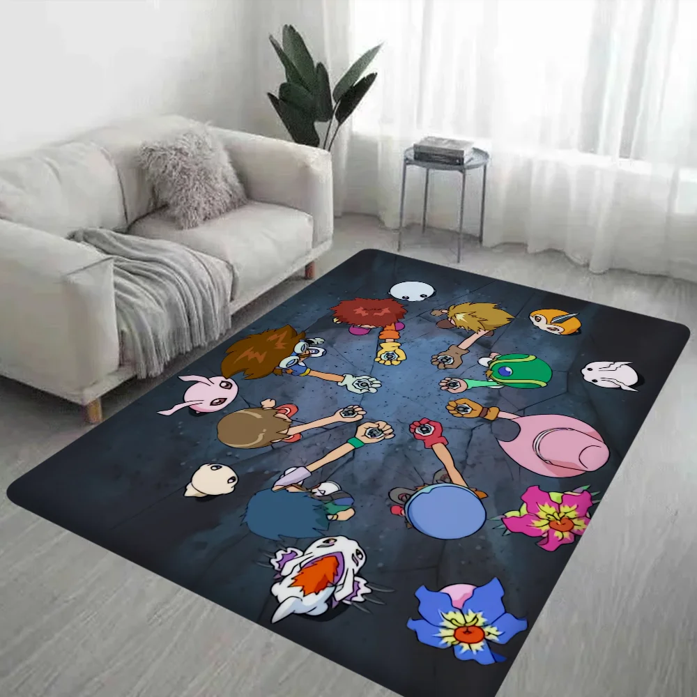 Digimon-Adventure Monster Floor Mat Floor Mat INS Style Soft Bedroom Floor House Laundry Room Mat Anti-skid Household Carpets