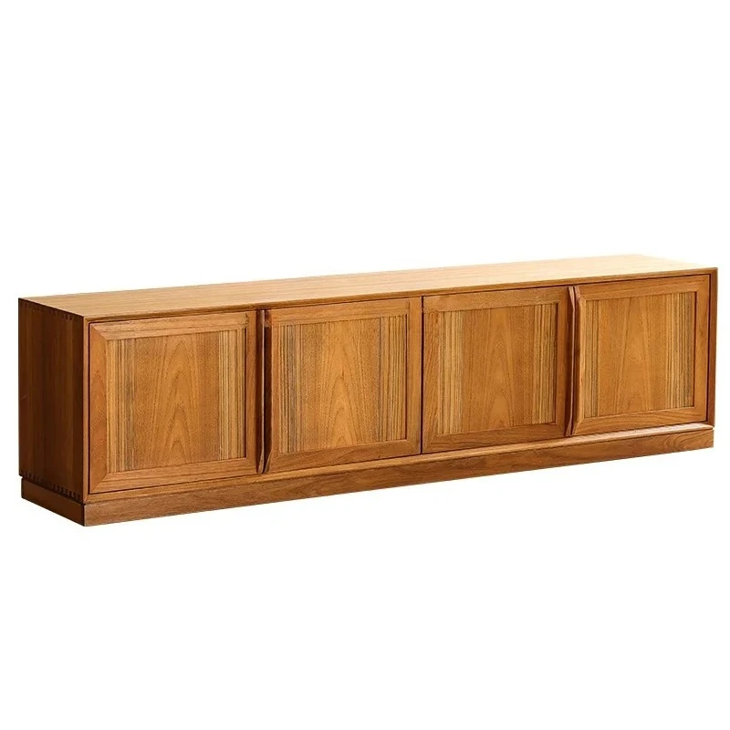 

Old teak TV cabinet All solid wood antique living room storage locker Low cabinet