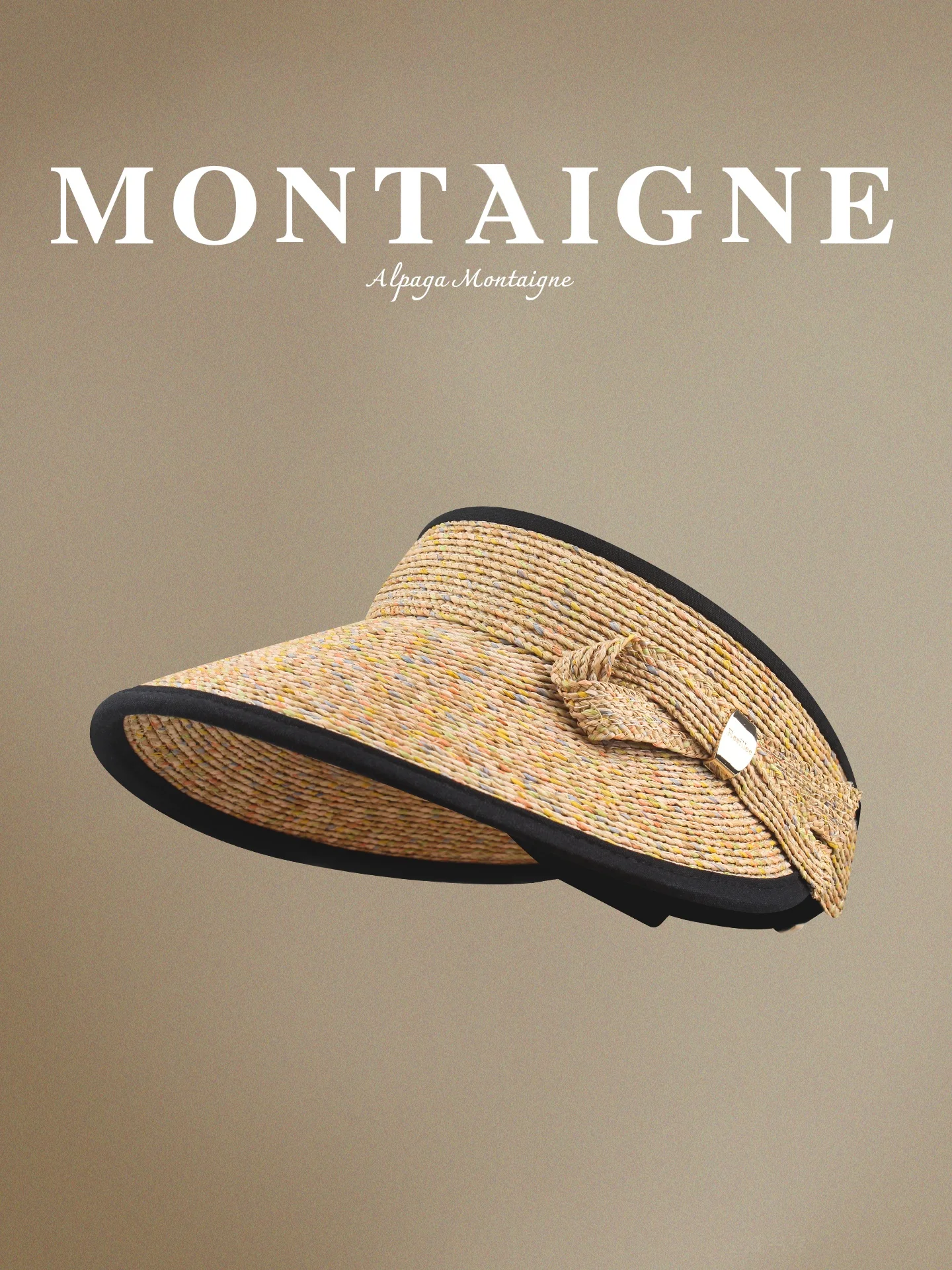 alpaga-montaigne-wide-brim-straw-hat-summer-sun-protection-empty-top-outing-hat-uv-protection-knot-adjustable-band