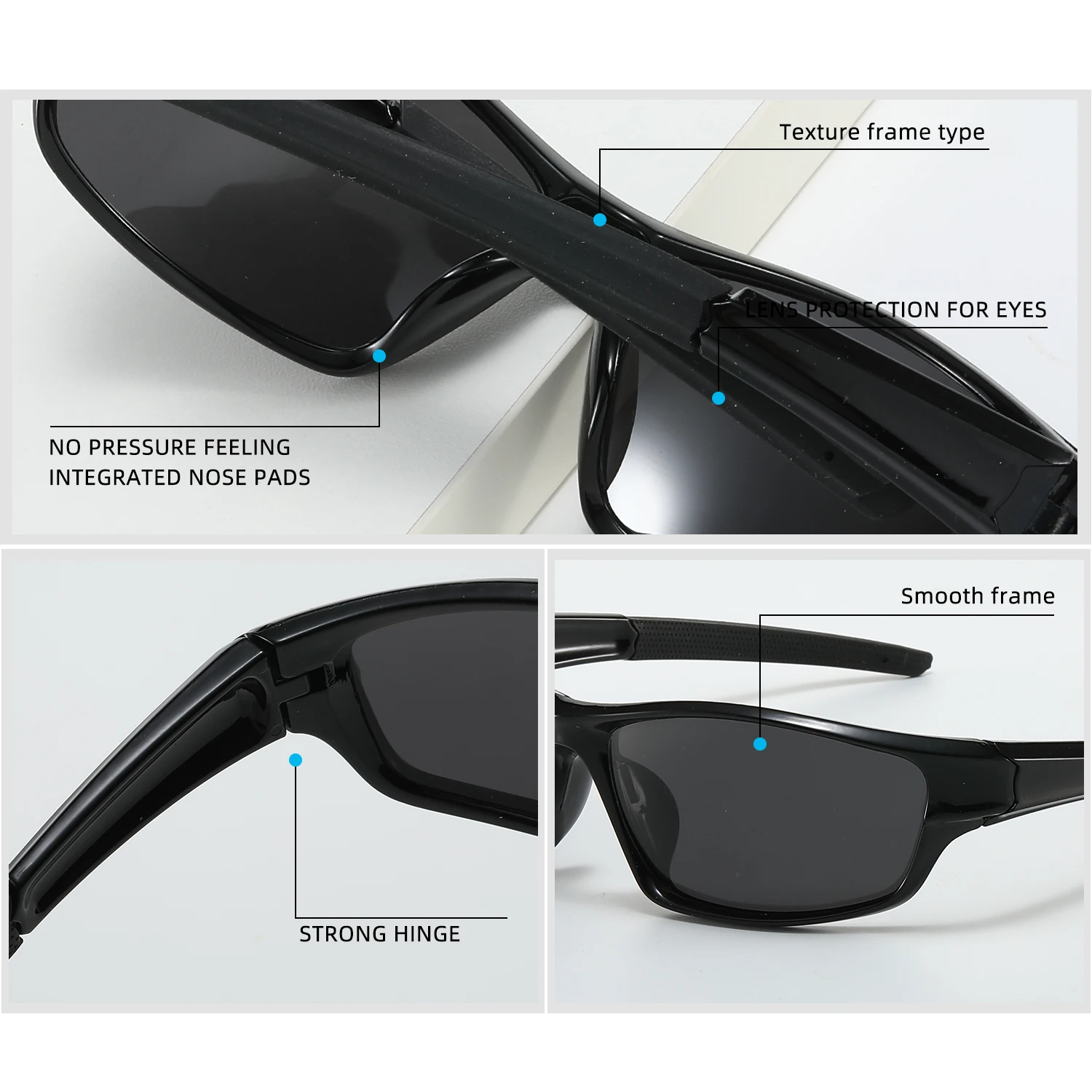 Men\'s Polarized Sunglasses Sports Sunglasses Dustproof Glasses Cycling Glasses To The Spot Motorcycle Running Fishing