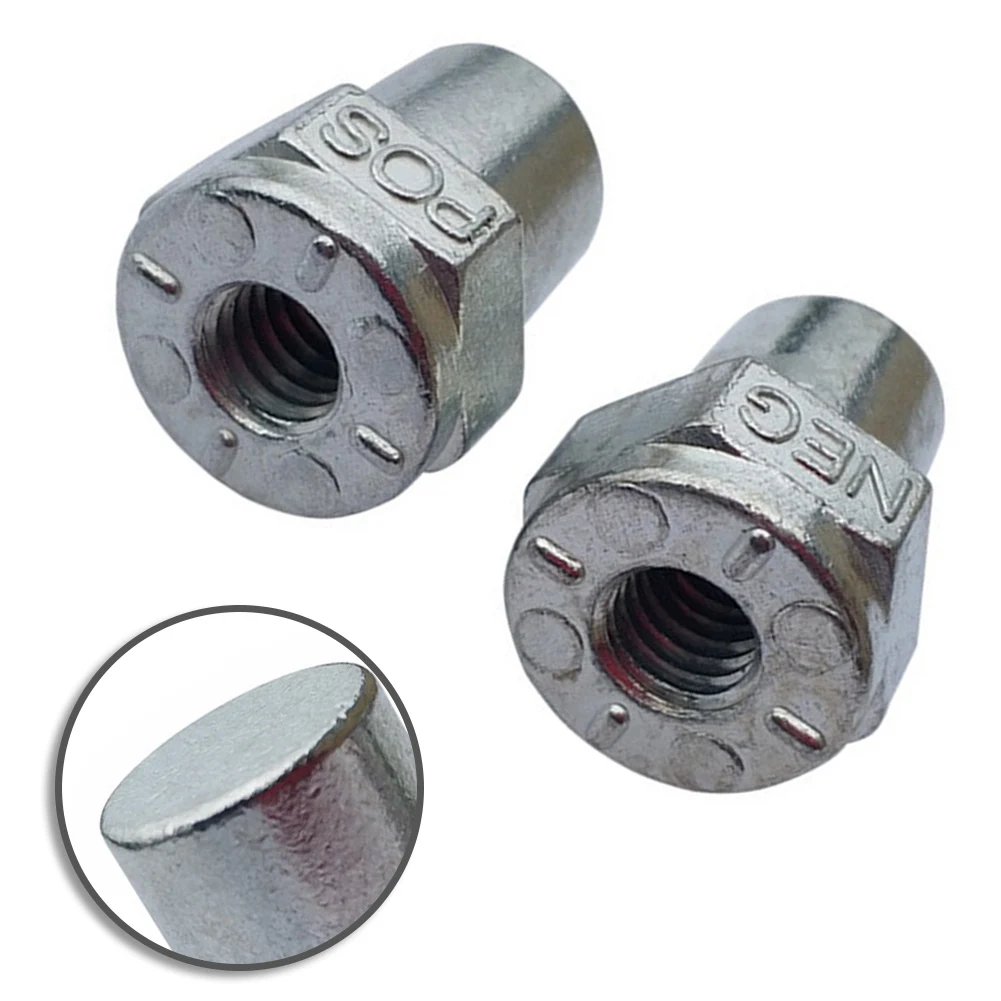 

Адаптеры для клемм автомобильного аккумулятора, резьба 3/8 дюйма, 1 пара, для положительных и отрицательных клемм, цинковый сплав, совместимость с морским применением