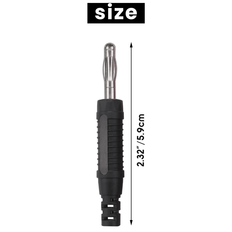 

Y45A-10Pcs 4mm Banana Plugs Solder DIY Banana Plug Male Connectors Adapters for Multimeter Test Leads Probes