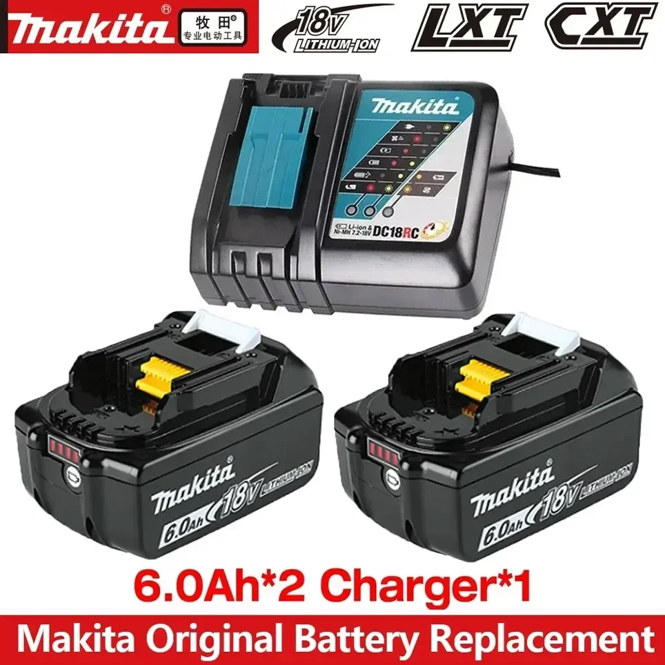 

100% Genuine Makita 6Ah/5Ah/3Ah for Makita 18V Battery BL1830B BL1850B BL1850 BL1840 BL1860 BL1815 Replacement Lithium Battery