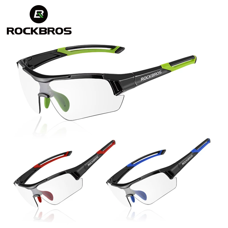 ROCKBROS Photochromic Sunglasses Cycling Bike Glasses Eyewear UV400 MTB Road Bicycle Goggles Women Men Outdoor Sports Fishing