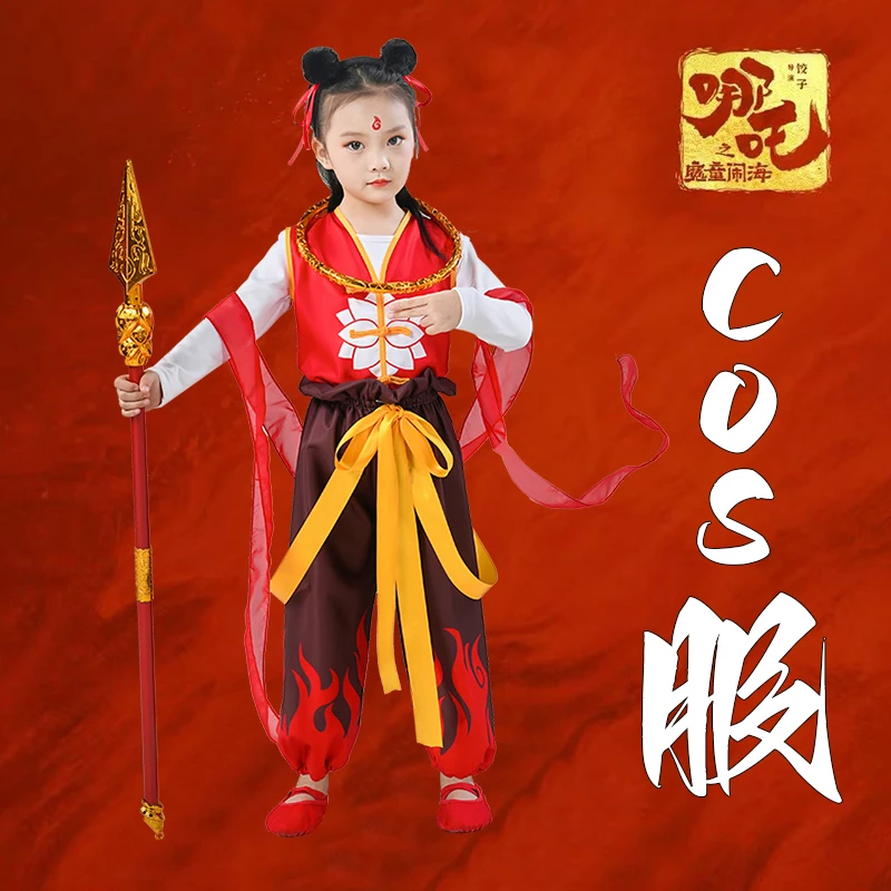 أزياء الأطفال العروض أنيمي ملابس الهالوين صبي فتاة ستة واحدة يوم الأطفال آو بينغ الجنية T الكرتون تأثيري