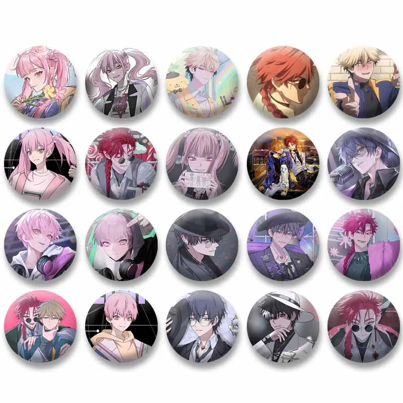Alfileres de botón de enlace de Anime, broches de dibujos animados Liu Xiao Vein Xia Fei Li Tianxi Li Tianchen, insignia de solapa, accesorios para mochila, regalos