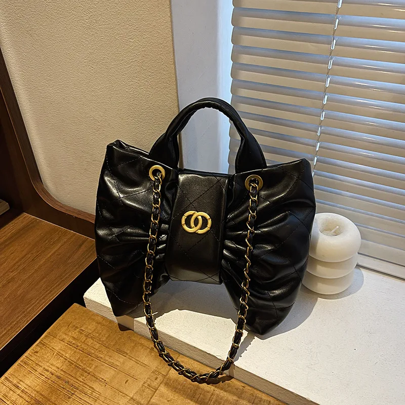 

Autumn Winter Quilted Top Handle Bag, Women's Fashion Shoulder Purse, Office Commuter Crossbody, Day to Night Tote, Casual Sling