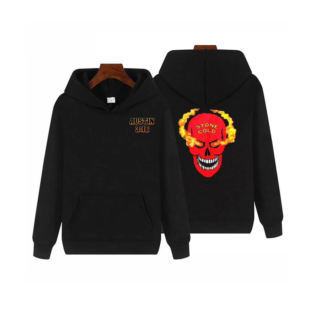 

High Quality Cold Stone Austin Stone Cold Loose Pattern 3:16 Printed Men'S Hoodie Adult Wrestling Fans Must Wear A Unisex Hoodie