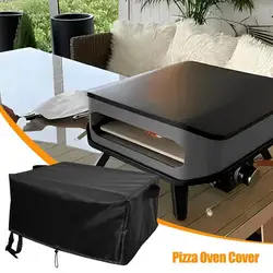 Portable Pizza Oven Cover Waterproof Pizza Oven Grill Cover Adjustable Dust Cover Dust-Proof Appliance Protector Reusable Pizza