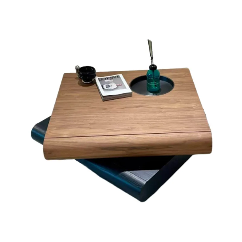 Butterfly coffee table household rotating small apartment ins wind new Chinese living room coffee table negotiation reception co