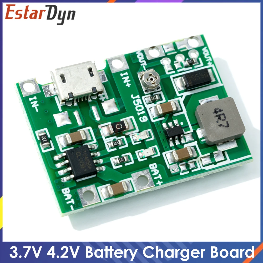 3,7 V 4,2 V Lithium Li-Ion 18650 Batterie Ladegerät Bord DC-DC Step Up Boost Lithium Batterie Lade Step-Up Board Modul