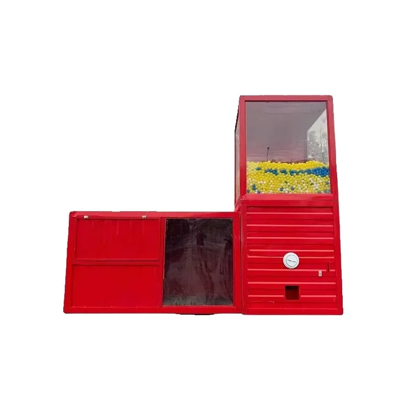 

Giant coin-operated egg-twisting machine shopping mall outdoor large