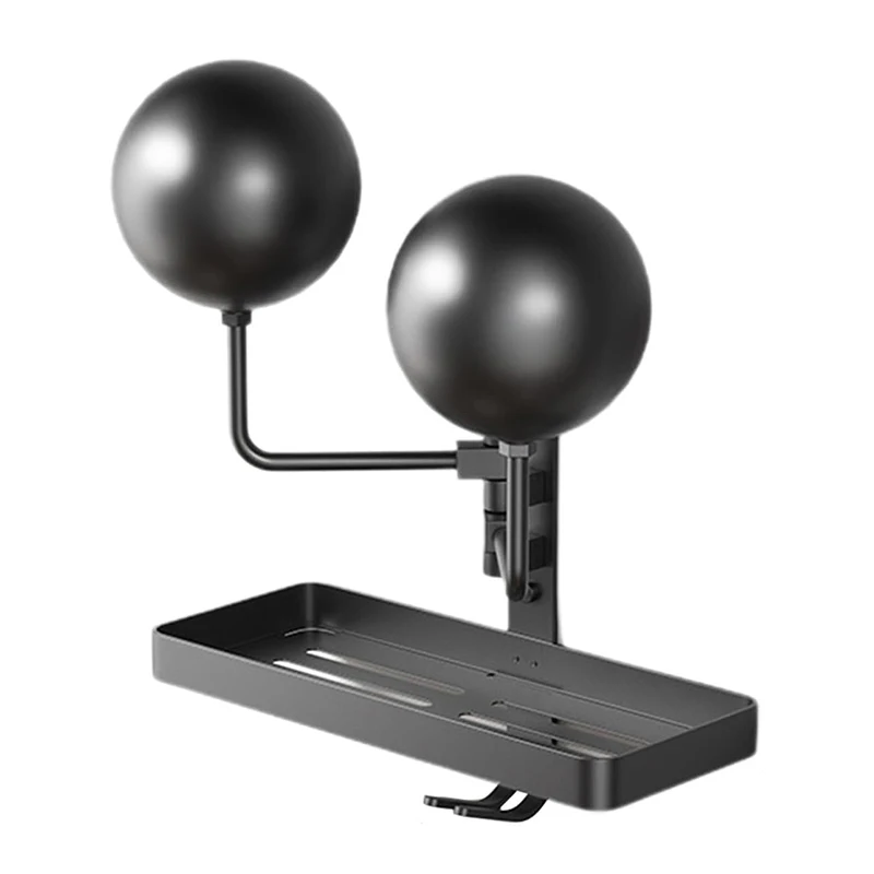 

Multi-functional helmet storage rack with hooks for helmets, gloves, backpacks, cycling clothes