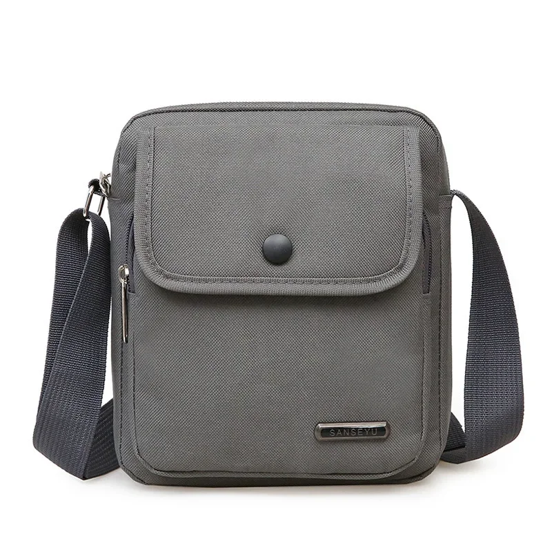 Vintage Canvas Men Crossbody Bags Multi-pockets Shoulder Bags Boy Messenger Bags Man Handbags for Travel