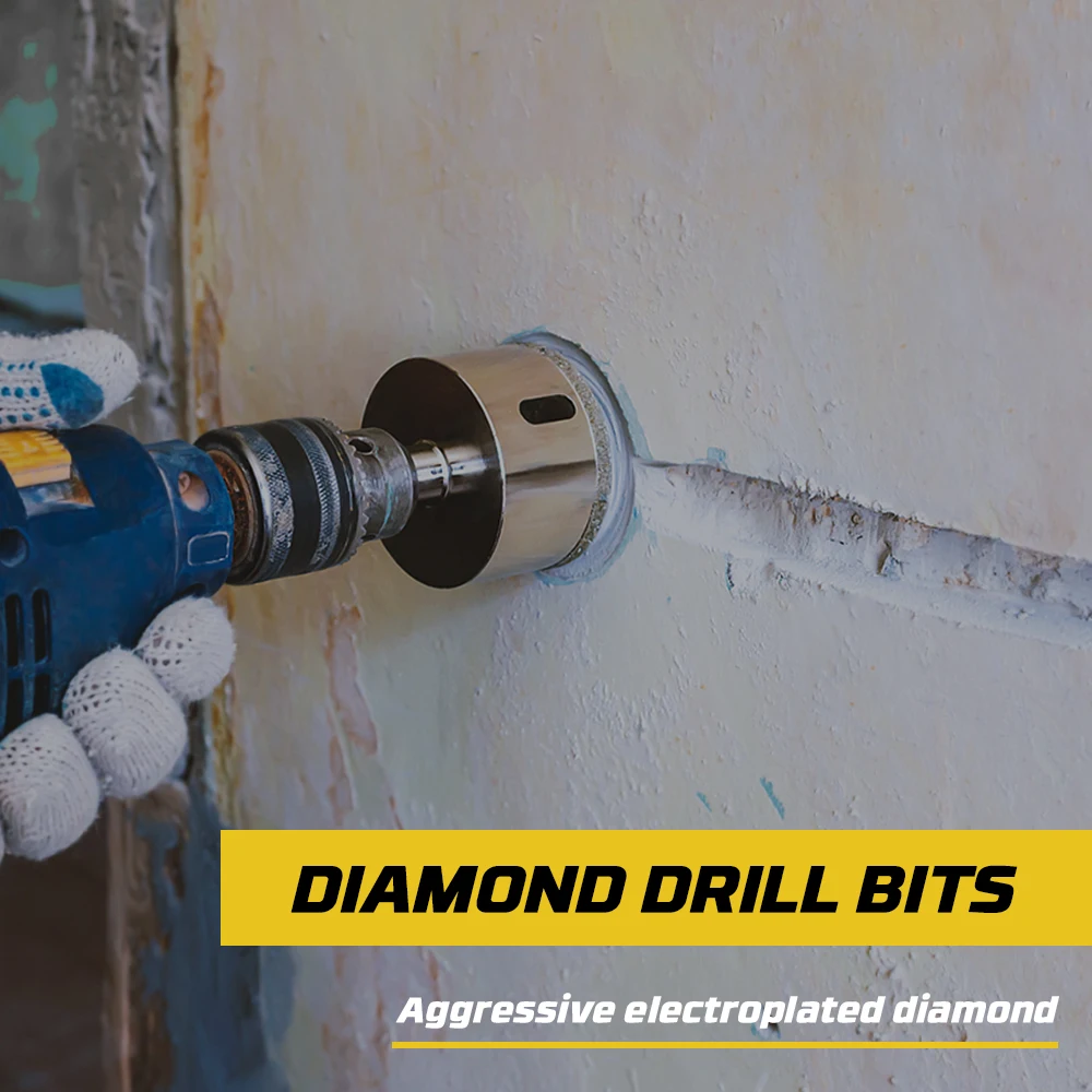 D25mm-50mm dengan Arbor 5/8-11 "Laser lasan berlian inti kering Gergaji lubang berlian untuk pengeboran batu, ubin dan beton