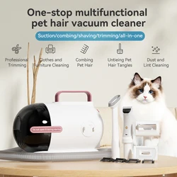 Oley Pet multifunctional hair trimmer for dogs and cats electric suction comb and shaver electric clipper for shaving feet hair