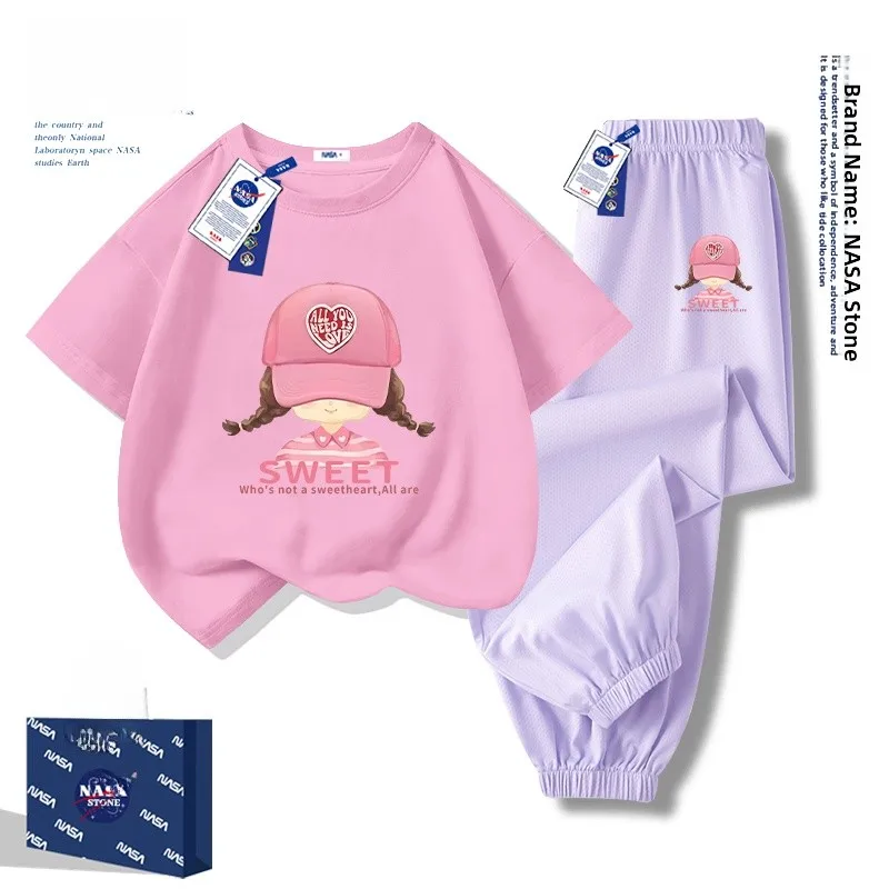 girls-summer-outfit-set-casual-short-sleeve-mosquito-proof-sportswear-two-piece-cotton-clothing-for-children-school-gift