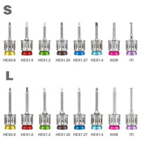 Dental Implant Torque Wrench Screwdriver Prosthetic Kit Ratchet Drivers Dentistry Repair Tools Set for Professional Use