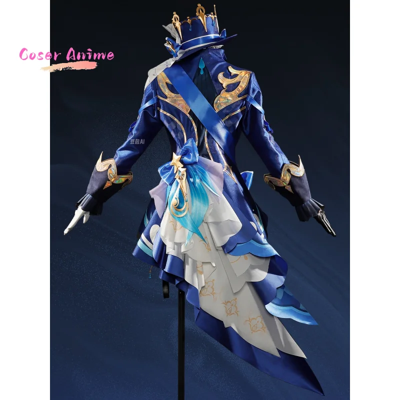 게임 Genshin Impact Furina 코스프레 의상 유니폼 할로윈 파티 여성용 남성용 카니발 소품
