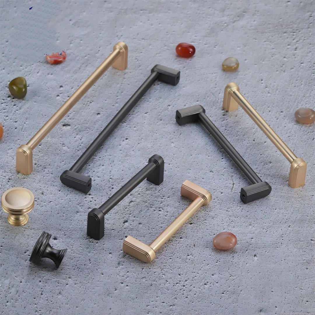 

96 128 192 мм современный простой модный серый шкаф дверная ручка пятно латунный ящик комод кухонный шкаф фурнитура ручка