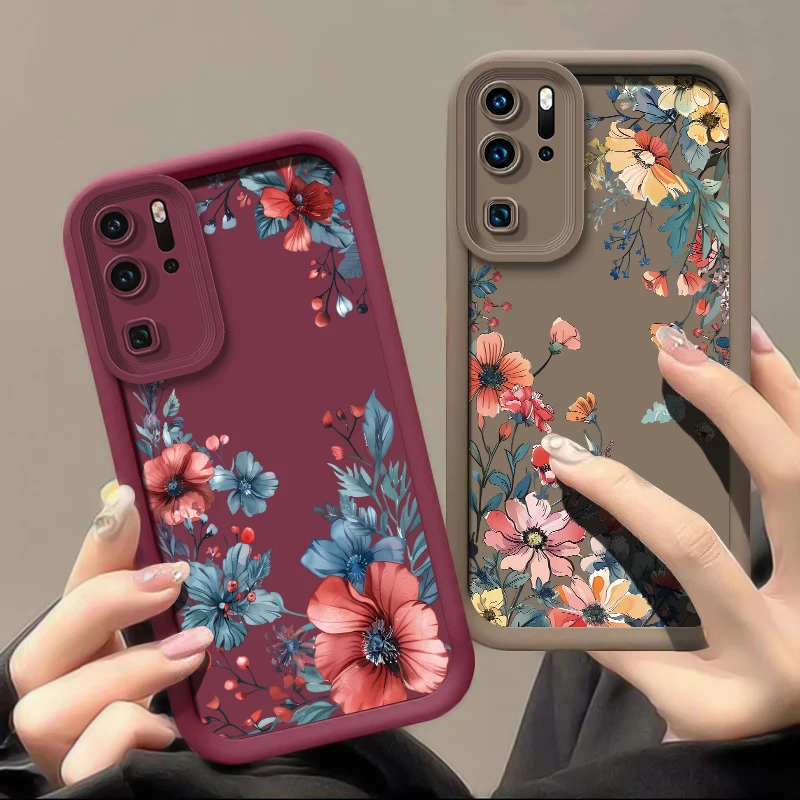 حافظة هاتف مطبوعة بالزهور لهاتف انفينيكس نوت 50 40 GT 30 VIP Zero 30 Hot 60 Pro Plus 40i 30i 10 20 Play غطاء سيليكون غير لامع #2