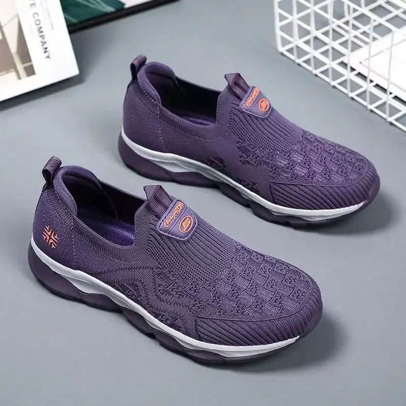 Sports Shoes 2024 Spring and Autumn All-match Sports Walking Shoes Soft Sole Comfortable Vulcanized Women's Shoes Sports