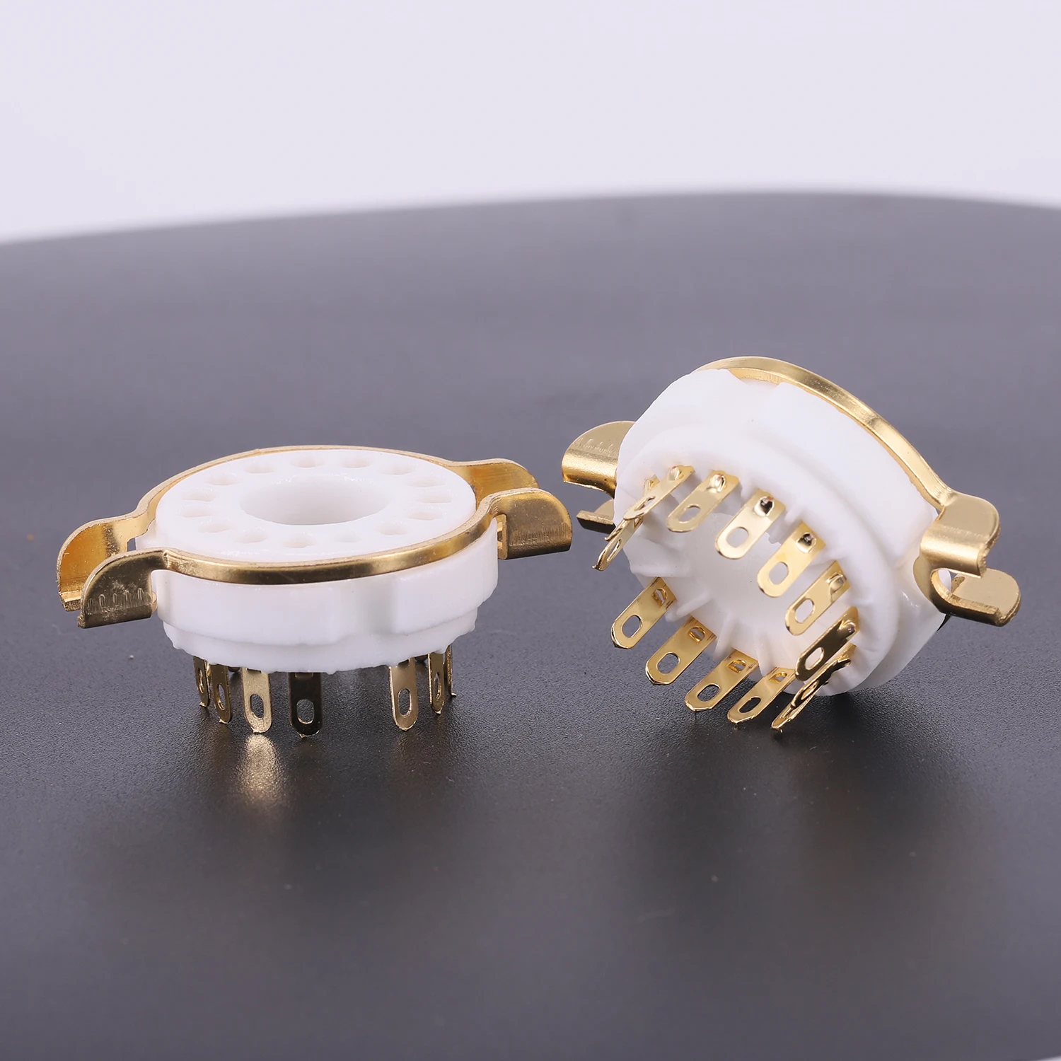 5PCS 14pin presa per tubo in ceramica GZC14-F tubo a vuoto supporto per telaio amplificatore Audio HIFI fai da te