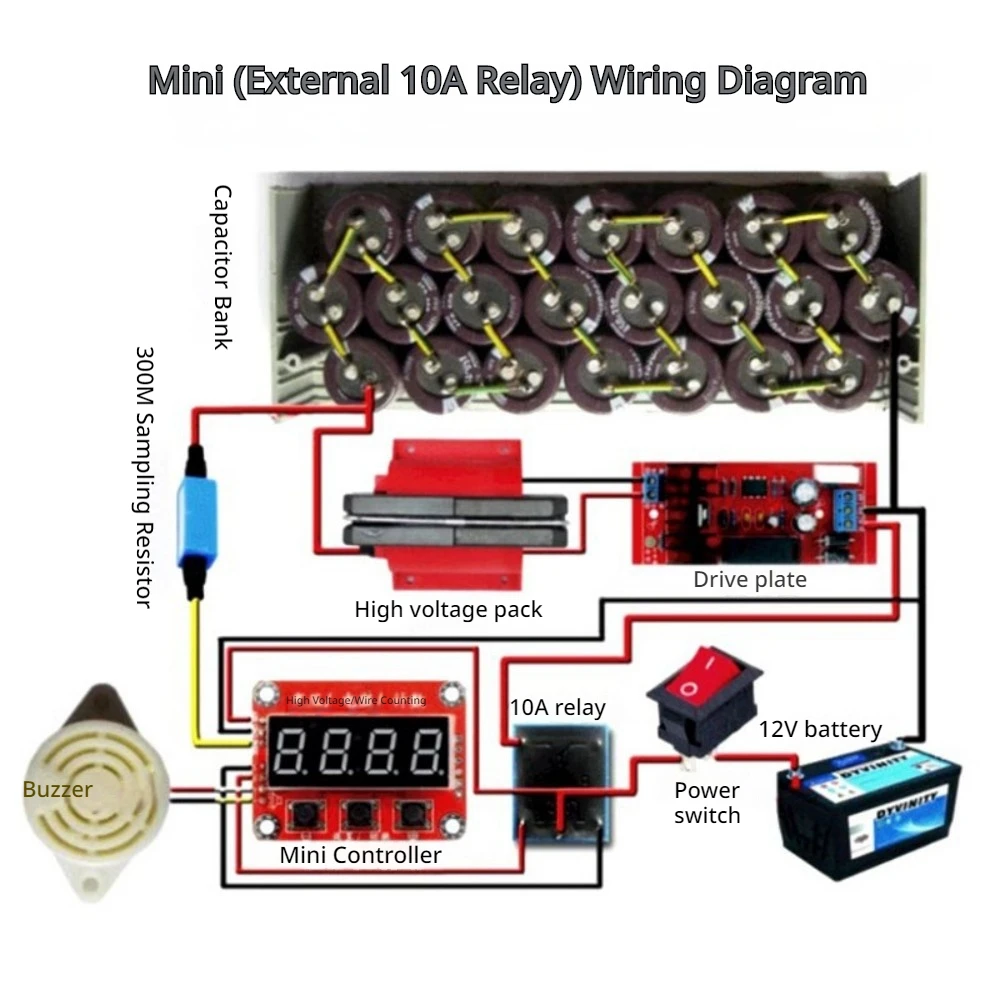 12V 30000V High Voltage Ignition Inverter Generator Module With Overcurrent Protection And LED Indicator Inverter Accessories